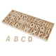 thumbnail image 5 of 156 Piezas De Letras De Madera Artesanal Alfabeto De Madera Natural Con Bandeja De Almacenamiento De Madera, 5 of 5