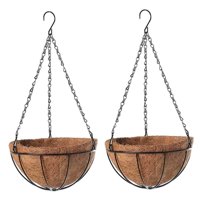 Magideal - Maceta Colgante De 8.0 In, Cesta Colgante Redonda, Macetas Rústicas Para Plantas De Interior, Para Colgar En La Pared Y El Techo, Para Decoración De V