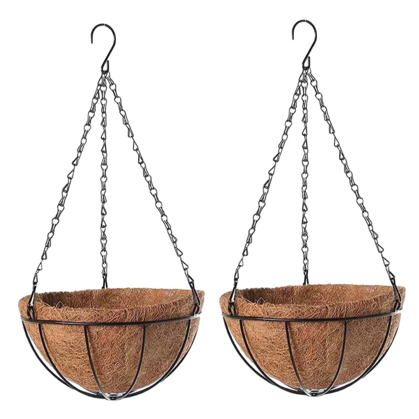 Magideal - Maceta Colgante De 8.0 In, Cesta Colgante Redonda, Macetas Rústicas Para Plantas De Interior, Para Colgar En La Pared Y El Techo, Para Decoración De V