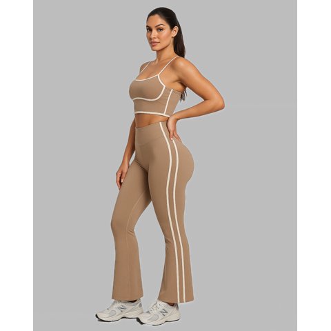 Flix Spa - Conjunto Deportivo Mujer Top Y Calza Flare Premium