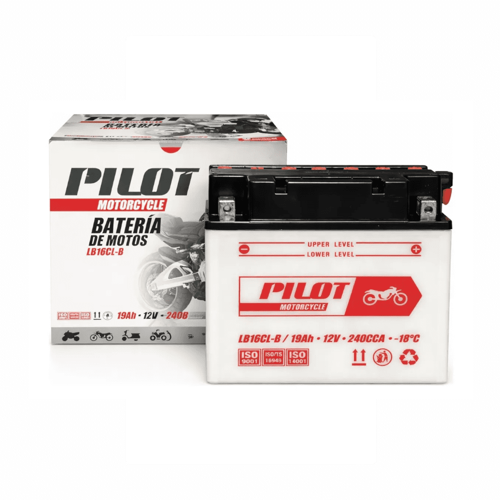 Batería Pilot Lb16cl-b 12v 19ah 240cca Para Moto