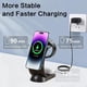 thumbnail image 3 of Estación de Carga Inalámbrica, 6-Color RGB Light 15W Fast Magnetic Wireless Charger Stand For Apple Multiple Devices-Negro, 3 of 7