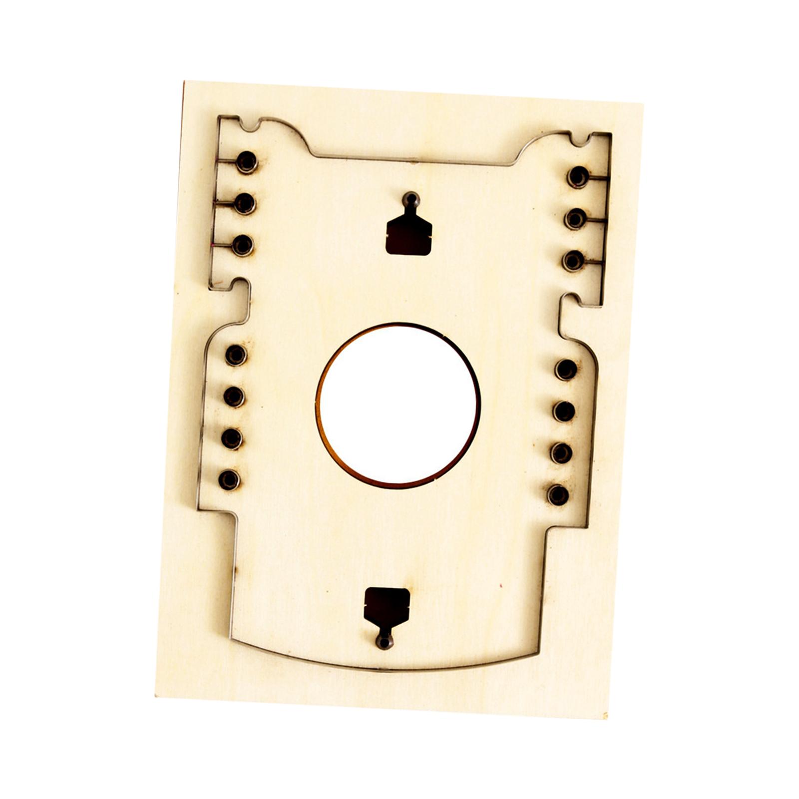 Magideal - Cuero Troquelado Molde Accs Decoración Costura Herramienta Plantilla Reutilizable Durable Diy Monedero Troquelado Para El Hogar Máquina Troqueladora