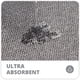 thumbnail image 3 of Alfombra de baño Bosap de goma ultrafina para baño, color gris, 60 x 90 cm, 3 of 6
