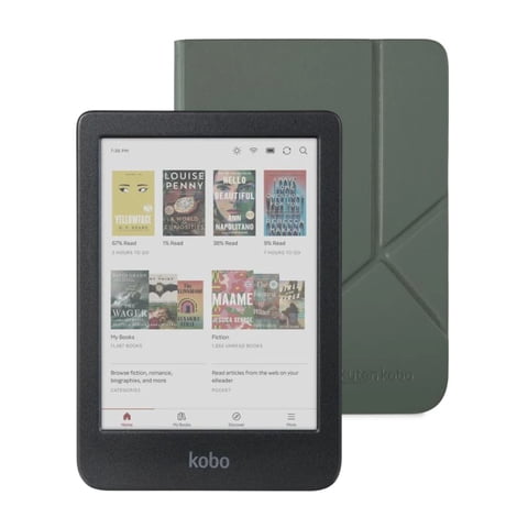Lector E Reader Kobo Clara Colour Negro Con Funda Sleepcover