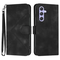 Funda Foxdock Para Samsung Galaxy A55 – Tipo Libro Con Soporte, Billetera, Correa Y Diseño Elegante