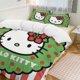 thumbnail image 2 of Hello Kitty Christmas Wreath1 3 Pieces Duvet Cover Set Full Size Super Soft Fade Resistant Microfiber, 2 of 4