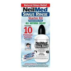 Kit De Inicio Neilmed Sinus Rinse 10Pz Color Transparente
