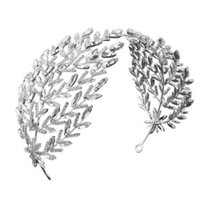 Magideal - Diadema Nupcial Para Boda, Decoración De Aro Para El Pelo De Novia, Tocado Elegante Para Damas De Honor, Banda Para El Pelo Para Celebración Navideña, Estilo D