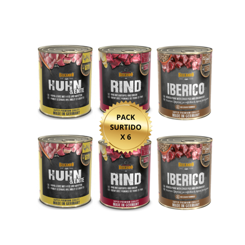Belcando Alimento Humedo Perro Pack X 6 U 800G Surtido