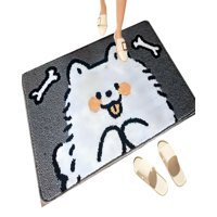 Genérico - Alfombra Decorativa De Perro Gris