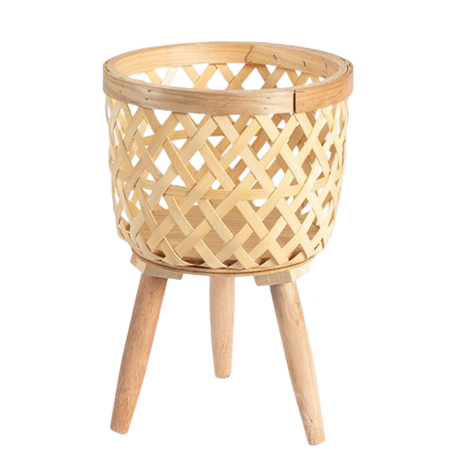 Ioensy - Maceta Tejida A Mano, Cesta De Almacenamiento De Ropa Para Macetas De Balcón, Césped De Patio