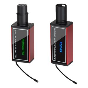 Bothyi - Micrófono Transmisor Receptor Banda Uhf Para Altavoces Micrófono Condensador Rojo
