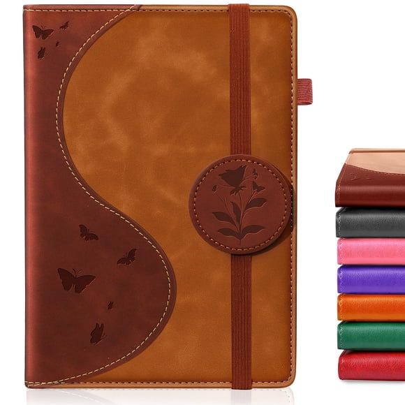 Cuaderno Soomeet A5 200 páginas cuero vegano marrón