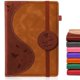 thumbnail image 1 of Cuaderno Soomeet A5 200 páginas cuero vegano marrón, 1 of 8
