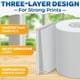 thumbnail image 4 of Cinta para Calculadora Reluen 5,7 cm x 26 m Pack de 3 unidades Blanco, 4 of 9