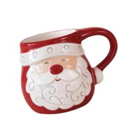 Bothyi - Taza Navideña Con Relieve Nórdico, Taza Alta Para Sopa Para Uso Diario, Cafetería Doméstica, Papá Noel