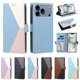 thumbnail image 5 of Funda con Solapa para iPhone 17 Pro, Diseño Tricolor con Ranuras, Azul Claro, 5 of 6