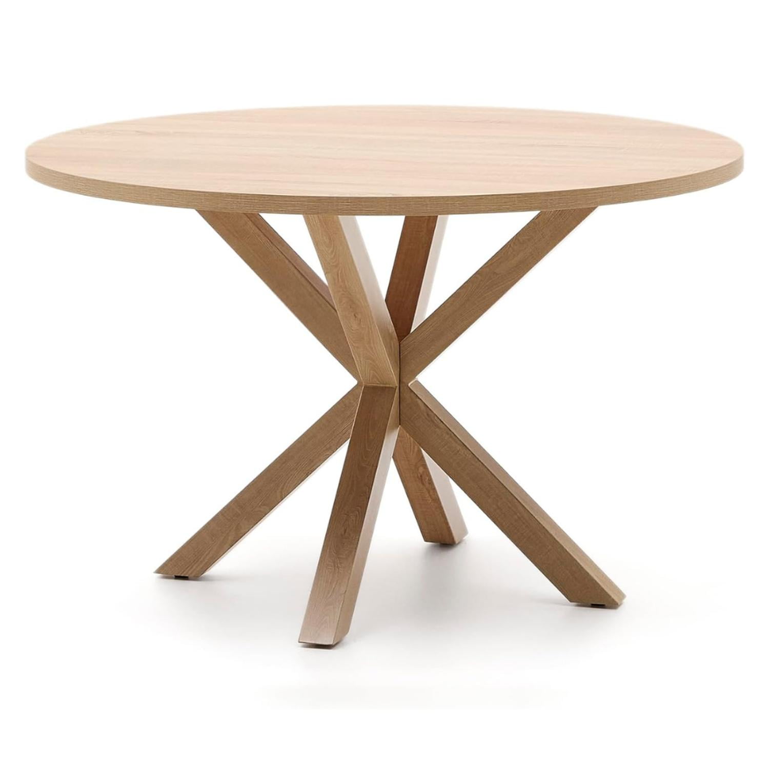 Pandalino - Mesa Redonda Equiz Wood 100cm | Patas X | Comedor U Oficina