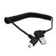 thumbnail image 1 of Cable De Resorte Macho De 90 Grados USB 2.0 A Macho A ángulo Izquierdo Mini B 5p, 1 of 3