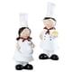 thumbnail image 4 of 2 Piezas Pareja Chef Figurilla Esculturas Cocinero Estatua Adornos Para Cabaña, 4 of 5