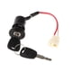 thumbnail image 2 of Cerradura De Interruptor De Encendido Cerradura De Cilindro Multiusos Para Ciclomotor, Triciclo, Motocicleta, 2 Cables, 2 of 4