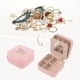 thumbnail image 2 of Caja de Joyas Portátil REGALWOVEN con Espejo, Mini Organizador de Joyas de Cuero PU S, 2 of 7