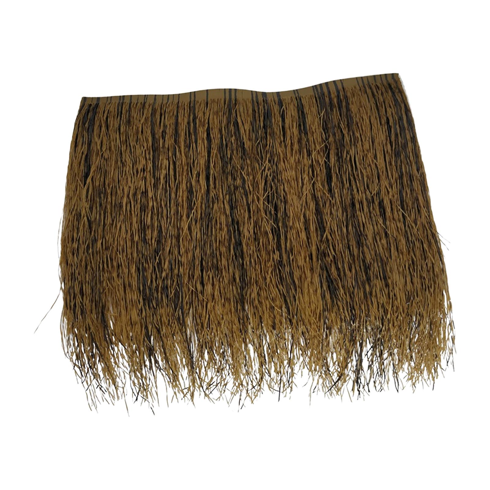 Magideal - Rollo De Paja De Palma, Paja Para Cabaña, Fácil De Instalar, Pajitas Artificiales, Techo De Paja, Rollo De Paja Para Decoración De Vallas De Cabañas T B Retardante De Llama