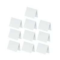 Bothyi - 10 Letreros De Pizarra Acrílica En Blanco Para Mesa De Panadería, Etiqueta Minorista, Buffet, Blanco