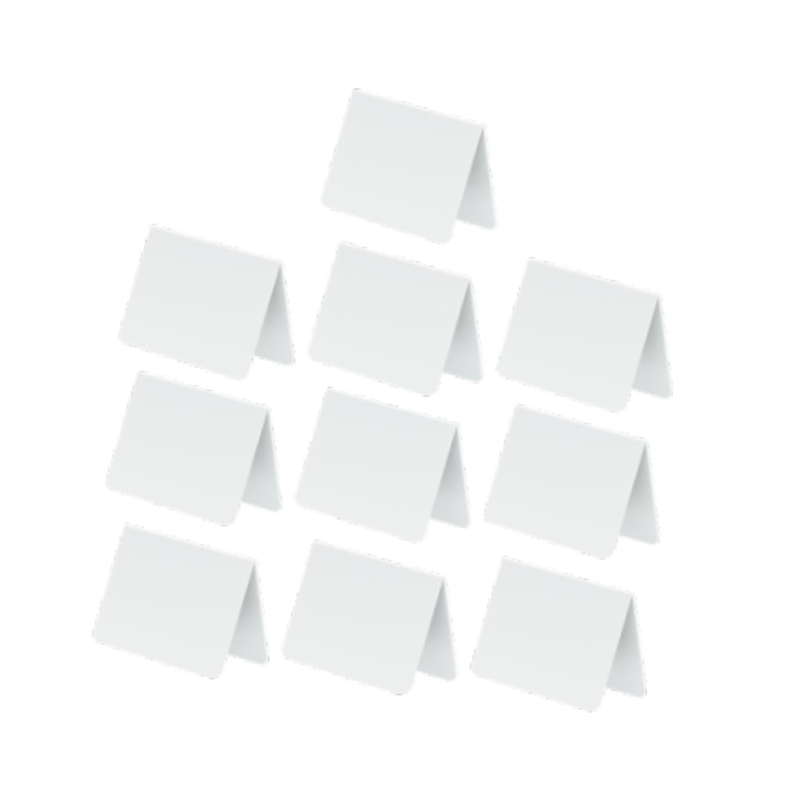 Bothyi - 10 Letreros De Pizarra Acrílica En Blanco Para Mesa De Panadería, Etiqueta Minorista, Buffet, Blanco