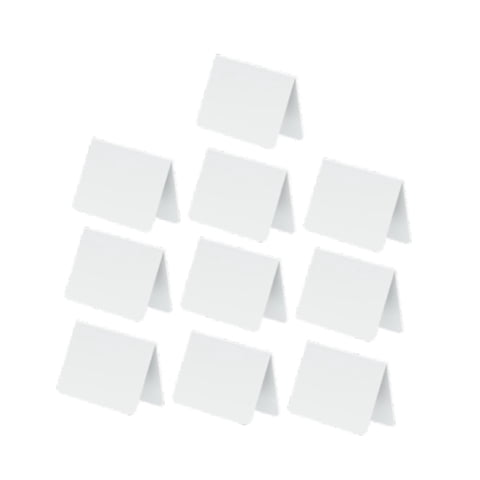 Bothyi - 10 Letreros De Pizarra Acrílica En Blanco Para Mesa De Panadería, Etiqueta Minorista, Buffet, Blanco