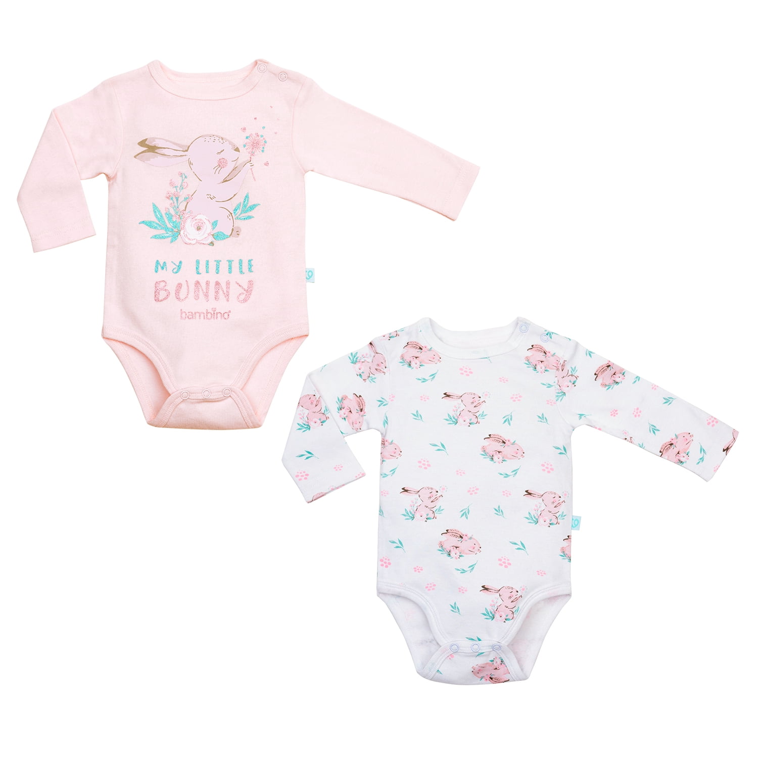 Set 2 Piezas Bodys Manga Larga Bambino