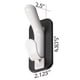 thumbnail image 2 of Gancho doble magnético para abrigo Officemate Magnet Plus negro/blanco, 2 of 7