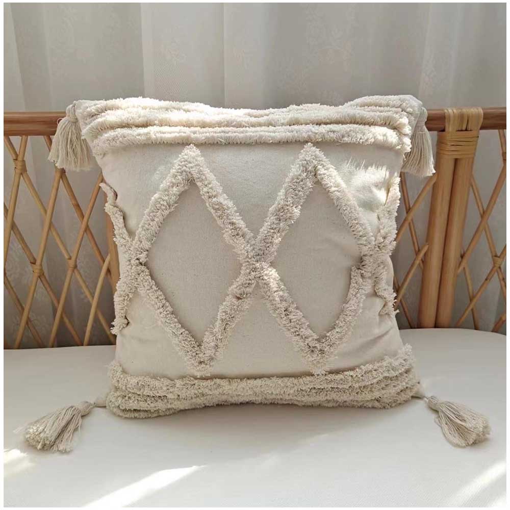 Genérico - Pack De Fundas De Cojin Decorativa Diseño Boho 45X45 Cm-06