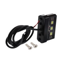 Ioensy - Accesorio Para Luz De Matrícula, Impermeable, Ligero, Intermitente Y Luz De Freno