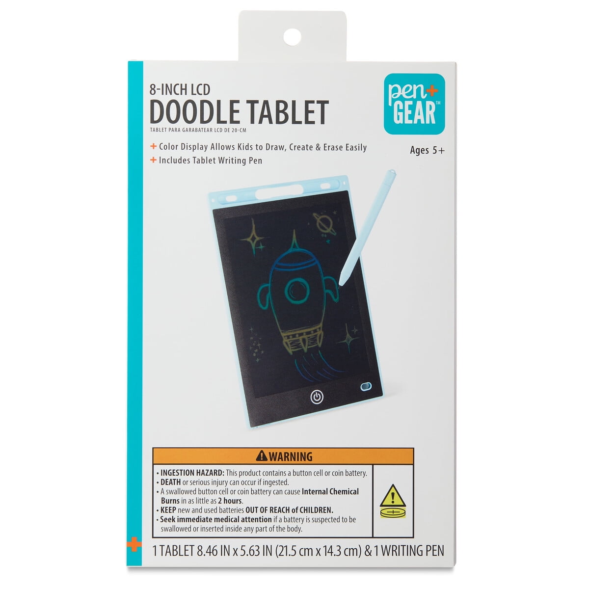 Pen+gear - Tablet Lcd 8 Pulgadas Pantalla Color Niaos