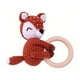 thumbnail image 1 of Baby Toy Knitted Reindeer Hand-held Doll Rattle, 1 of 3