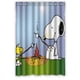 thumbnail image 1 of Cortina de ducha de Anime Charlie Brown, juego de cortina de baño con ganchos, tamaño 48 x 72 pulgadas, 1 of 3