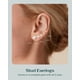 thumbnail image 2 of Pendientes PAVOI de acero inoxidable chapados en oro amarillo de 14 quilates, 2 of 6