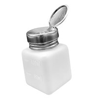 Ioensy - Dispensador De Líquido De Presión Hacia Abajo, Botella Con Bomba Premium Para Quitaesmalte, Blanco, 120 Ml