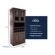 thumbnail image 4 of Vitrina Bar Berlin Madera Vidrio 4 puertas color Chocolate, 4 of 5