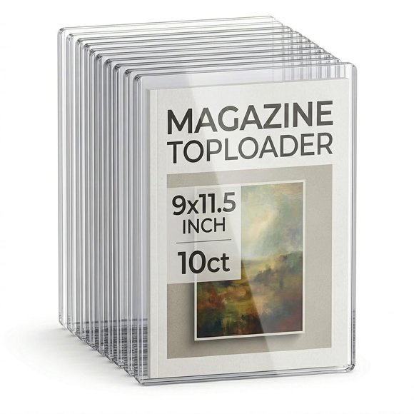 Cubrerevistas tipo Toploader Coolbyl 10 uds 24x29 cm 7 mm PVC