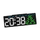 thumbnail image 5 of Reloj Despertador Digital Decoración Del Hogar Reloj Digital LED Para Sobremesa Estante De Baño Carcasa Negra Hora Blanca, 5 of 5