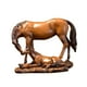 thumbnail image 2 of Estatua De Caballo, Figura Decorativa Creativa Para Centro De Mesa De Entrada De Chimenea, Marrón, 2 of 3