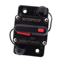 Magideal - Disyuntor Marino, Encendido Protegido Con Reinicio Manual, Montaje En Superficie, 12 V- , Resistente Al Agua, Para Camión Con Curricán, Rv 80A