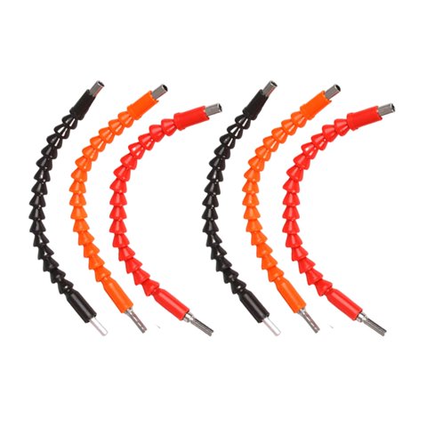 Magideal - 6X Extensión De Broca Flexible, Accesorios De Broca De Extensión De Eje Flexible De 1/4 Pulgadas, Vástago Hexagonal De 1/4 Pulgadas, Controlador De Go