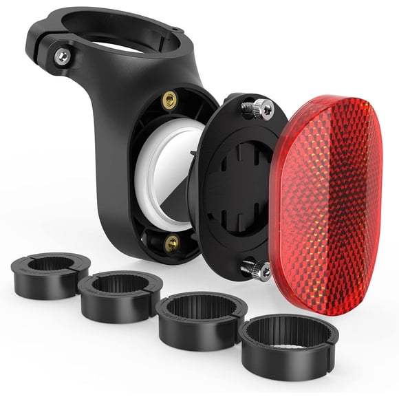 Soporte oculto para AirTag de bicicleta con reflector, impermeable IP68