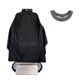 thumbnail image 1 of Capa de Barbero Goma Cuello de Silicona Negro, 1 of 3