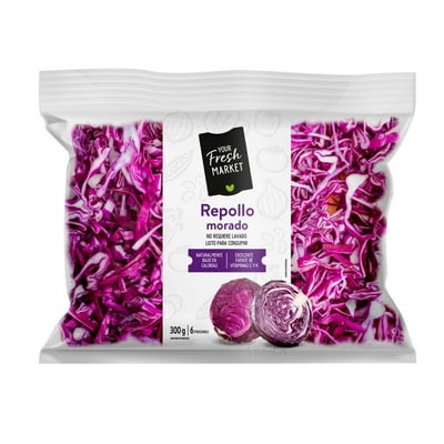Ensalada Repollo Morado Bolsa 300 G