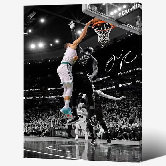 Póster MENKARWHY Jayson Tatum firmado – Arte en lienzo